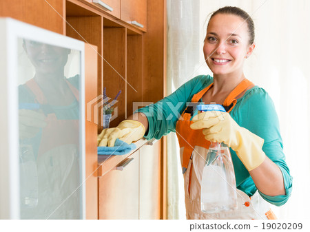 professional cleaner cleaning the office 19020209