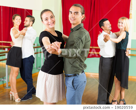 people having dancing class people having dancing class 19020559