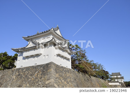 Nagoya Castle - Southwest corner oar and southeast corner oar 19021946