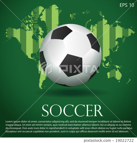 black and white soccer ball on green field pattern 19022722