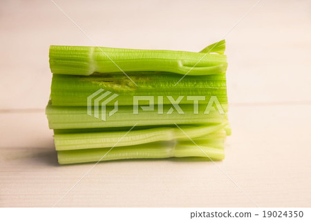 Pieces of celery stacked 19024350