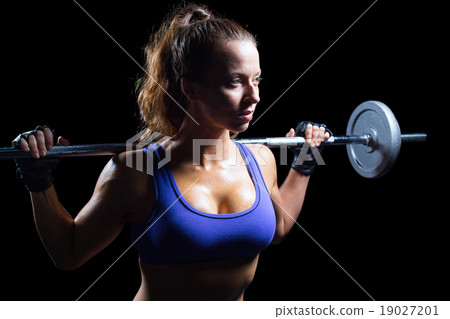 Thoughtful athlete lifting crossfit 19027201