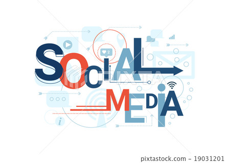 Social Media Word Typography Social Media Word Typography 19031201
