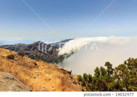 Beautiful mountains in clouds Beautiful mountains in clouds 19032477