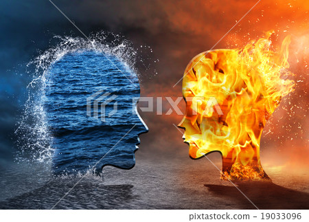 Water against fire Water against fire 19033096
