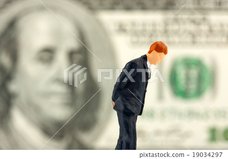 Figurine of loser businessman Figurine of loser businessman 19034297