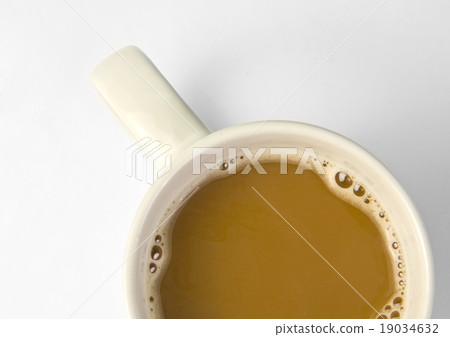 Cup of coffee with milk Cup of coffee with milk 19034632