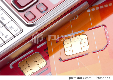 Mobile phone with sim cards Mobile phone with sim cards 19034633