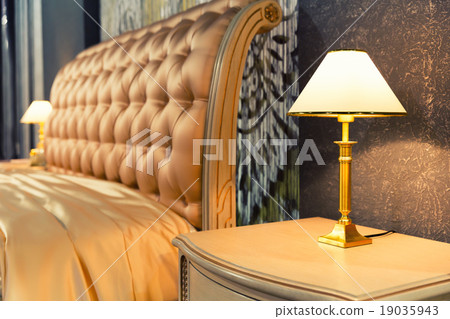 Nice bed in typical contemporary setting Nice bed in typical contemporary setting 19035943