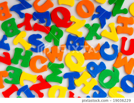 Abstract colorful letters Abstract colorful letters 19036229