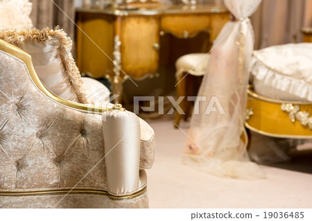 Interior of a retro bedroom Interior of a retro bedroom 19036485