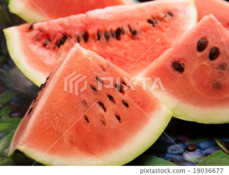 Fresh watermelon slices 19036677