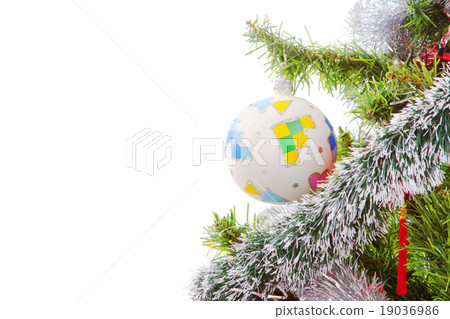 Christmas ornaments on tree Christmas ornaments on tree 19036986