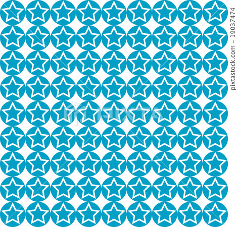 seamless star on blue circle pattern background seamless star on blue circle pattern background 19037474