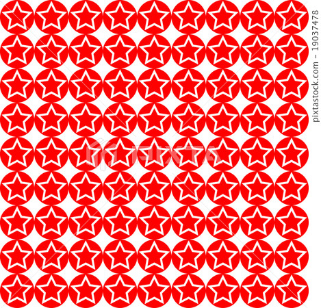 seamless star on red circle pattern background 19037478