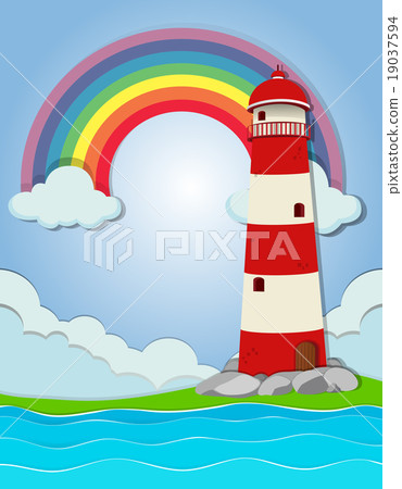 Lighthouse by the ocean Lighthouse by the ocean 19037594