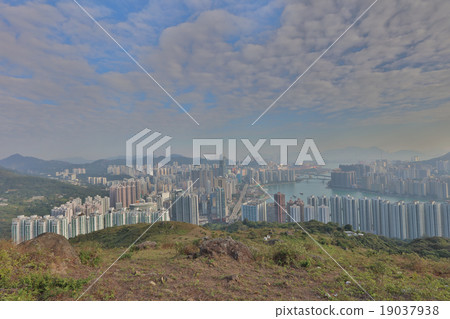 Downtown Kowloon Hongkong from Tsuen Wan Downtown Kowloon Hongkong from Tsuen Wan 19037938