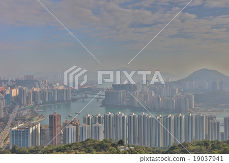 Downtown Kowloon Hongkong from Tsuen Wan 19037941