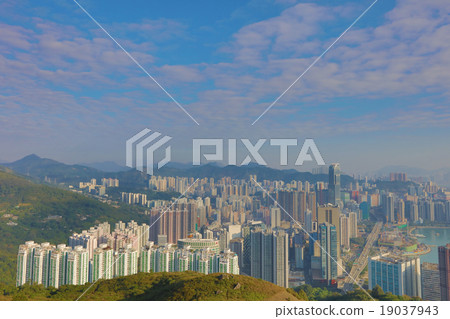 Downtown Kowloon Hongkong from Tsuen Wan Downtown Kowloon Hongkong from Tsuen Wan 19037943