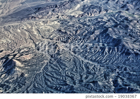 Mountain top view from airplane Mountain top view from airplane 19038367