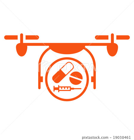 Medication Quadcopter Icon 19038461