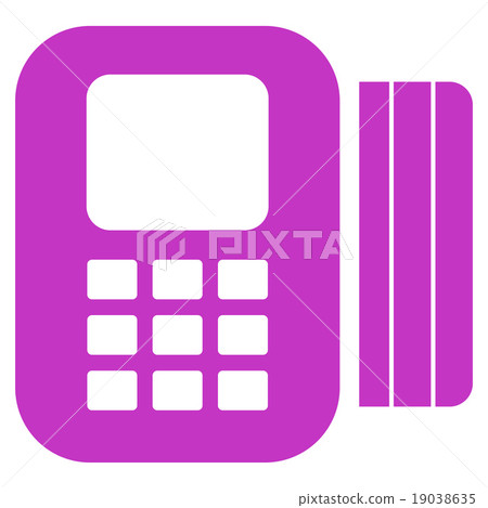 Card Processor Icon Card Processor Icon 19038635