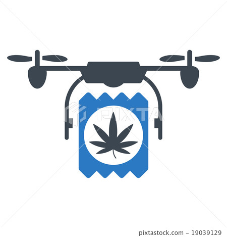 Drugs Drone Delivery Icon 19039129