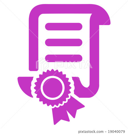 Certified Scroll Document Icon Certified Scroll Document Icon 19040079