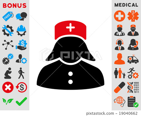 Nurse Flat Icon Nurse Flat Icon 19040662