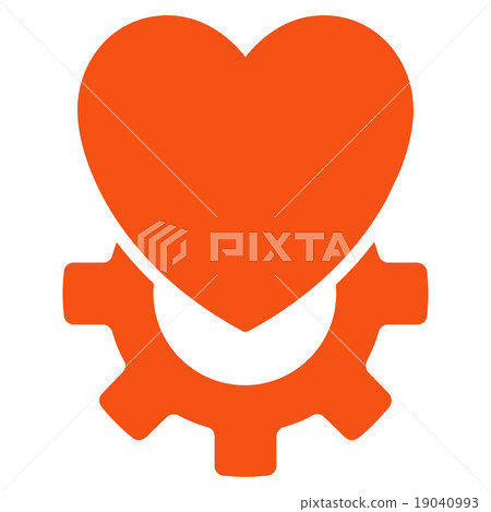 Mechanical Heart Icon Mechanical Heart Icon 19040993