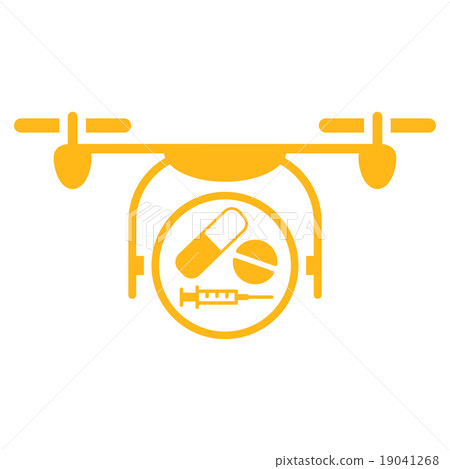 Medication Quadcopter Icon 19041268