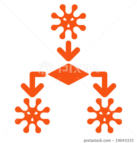 Virus Reproduction Icon Virus Reproduction Icon 19043335