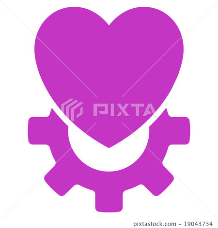 Mechanical Heart Icon 19043734