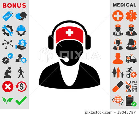 Hospital Receptionist Icon Hospital Receptionist Icon 19043787