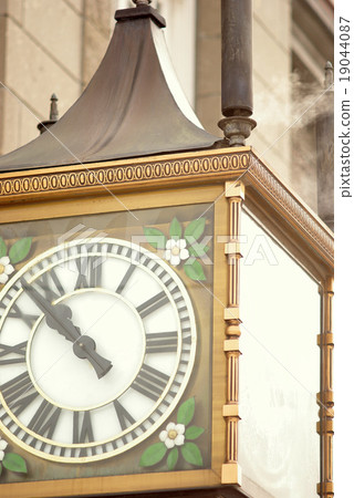 Steam Clock Close Up 19044087