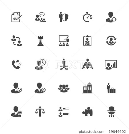 Management and Human Resource vector Icons - Stock Illustration ...
