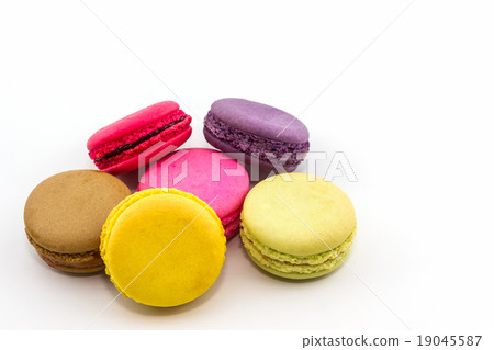 Sweet and colourful french macaroons, Dessert. Sweet and colourful french macaroons, Dessert. 19045587