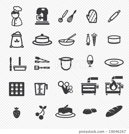 Bakery icons set. illustration eps10 19046267