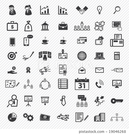 PrintBusiness icons set. illustration eps10 19046268