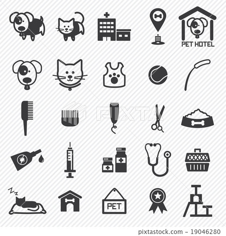 Pet Care icons set. illustration eps10 19046280