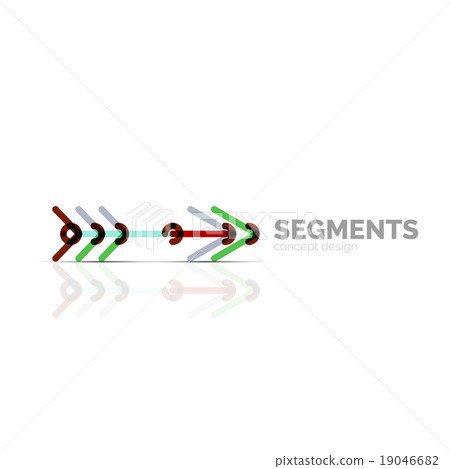 Arrow icon vector logo. Company branding element Arrow icon vector logo. Company branding element 19046682
