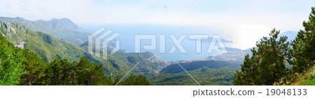 Top view of the Budva Riviera 19048133