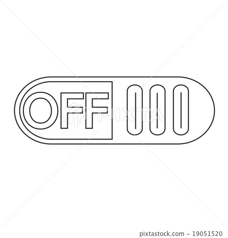 插图素材 on off switch button icon