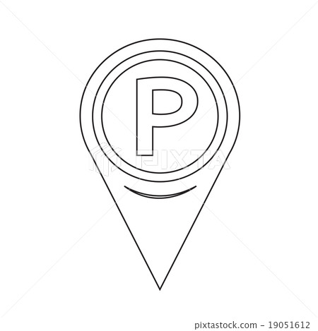 parking icon Map pointer 19051612