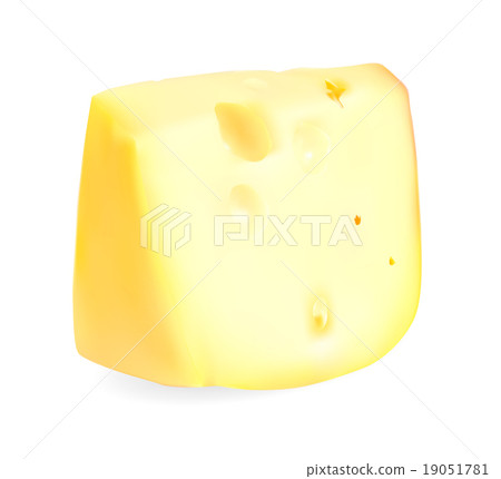 Realistic Cheese Vector Illustration Realistic Cheese Vector Illustration 19051781