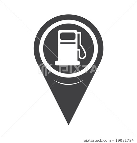Map Pointer Gas Pump Icon Map Pointer Gas Pump Icon 19051784