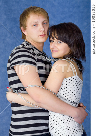 Pair of lovers shacked in chain Pair of lovers shacked in chain 19052019