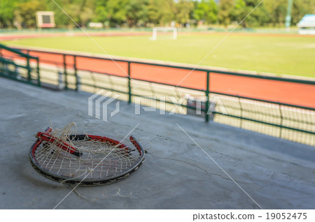 crack racket, crack cement ,blur arena background crack racket, crack cement ,blur arena background 19052475