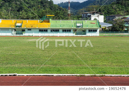 concrete grandstand and football field concrete grandstand and football field 19052476