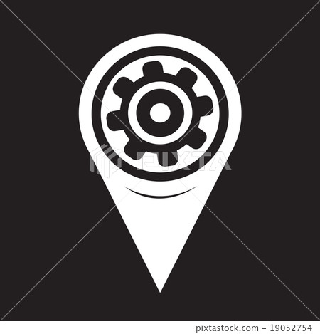 Map Pointer Gear icon 19052754